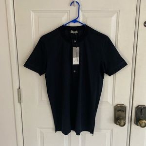 Dior half button down tee